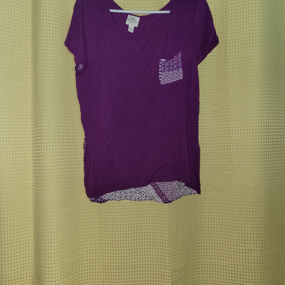 St. John's Bay Purple Short Sleeve Tee